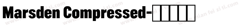 Marsden Compressed字体转换
